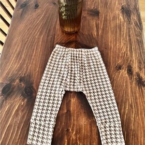 EUC Kate Quinn Brown Houndstooth Cotton Panda Pants 3T